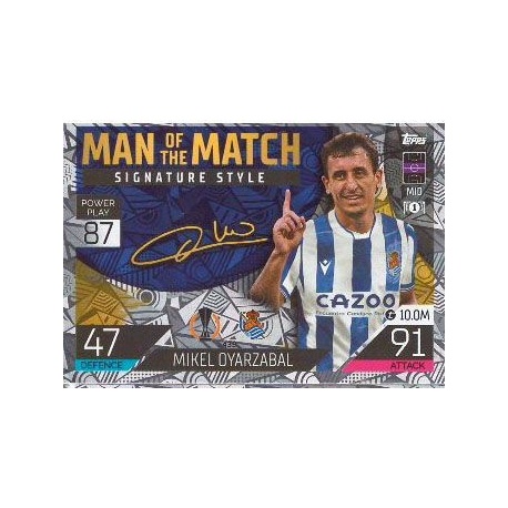 Offer Soccer Cards Mikel Oyarzabal Man of the Match Signature