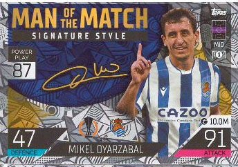 Offer Soccer Cards Mikel Oyarzabal Man of the Match Signature 