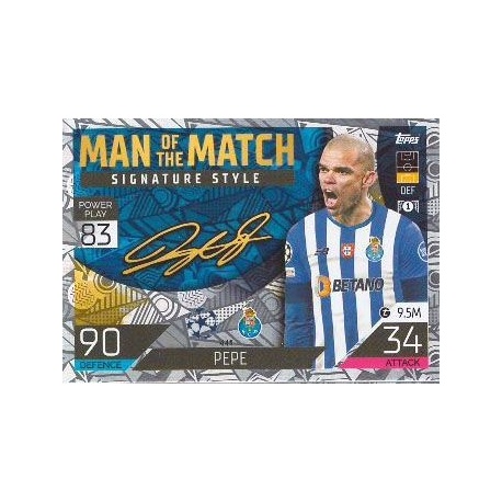 Buy Cards Pepe Man of the Match Signature Style FC Porto Match