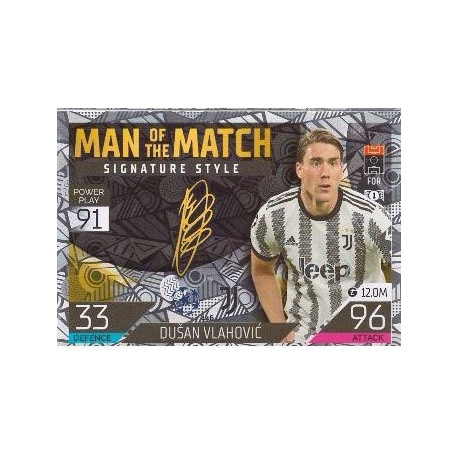 Dušan Vlahović Man of the Match Signature Style Juventus 446