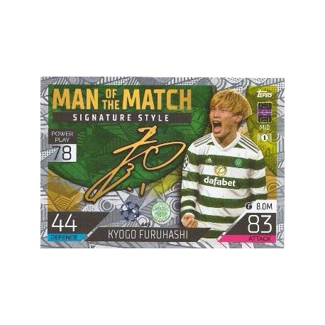 Kyogo Furuhashi Man of the Match Signature Style Celtic 449