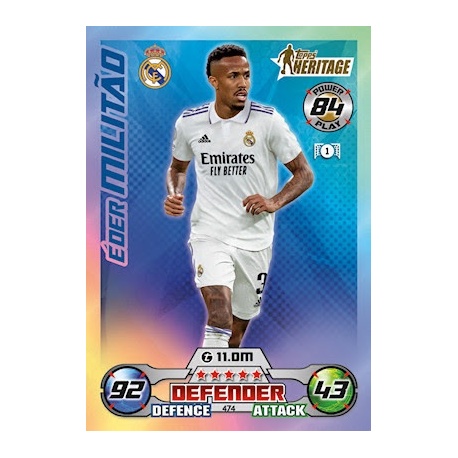 Eder Militao Topps Heritage Real Madrid 474