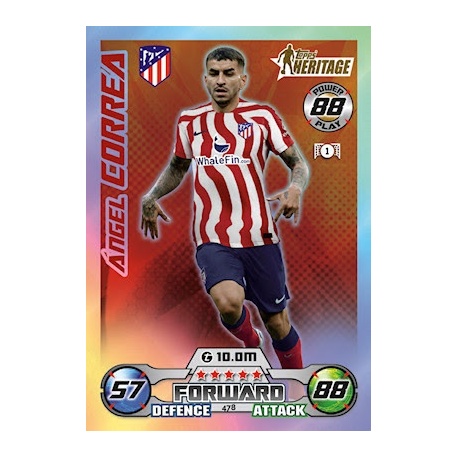 Angel Correa Topps Heritage Atlético Madrid 478