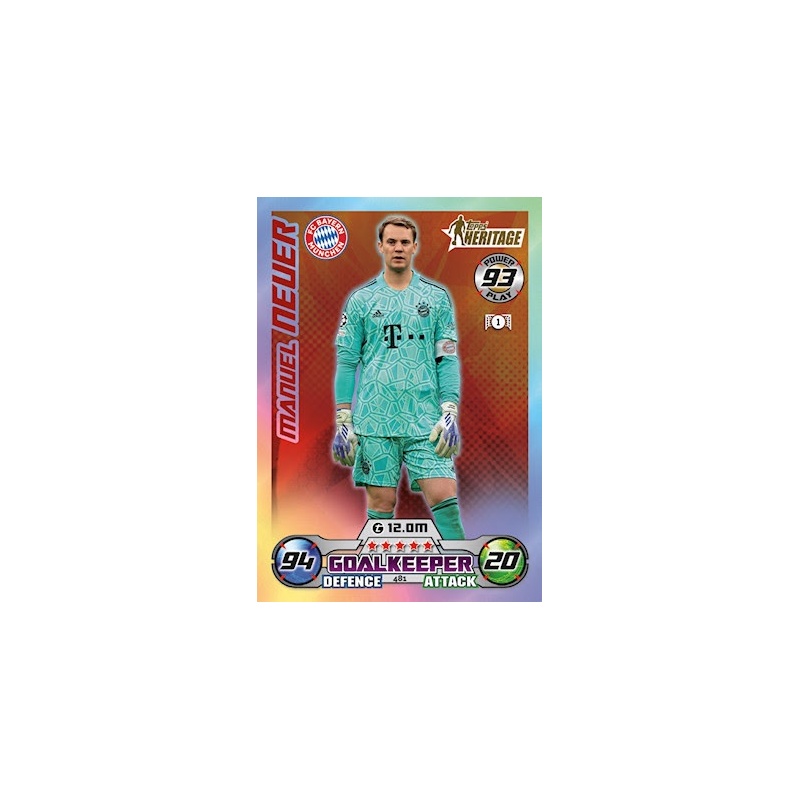 Offer Soccer Cards Manuel Neuer Topps Heritage Bayern München Topps ...