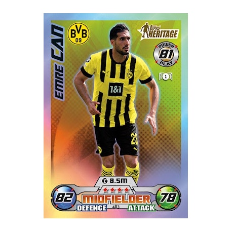 Emre Can Topps Heritage Borussia Dortmund 483