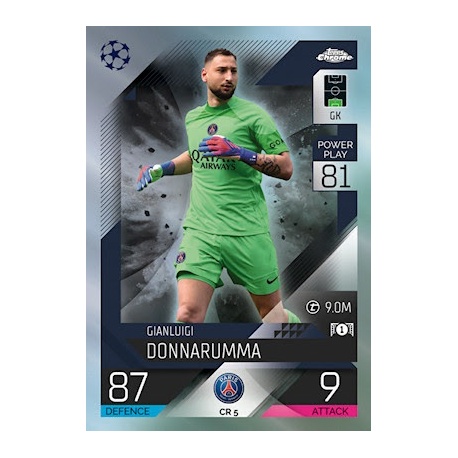 Gianluigi Donnarumma Chrome Preview PSG CR 5