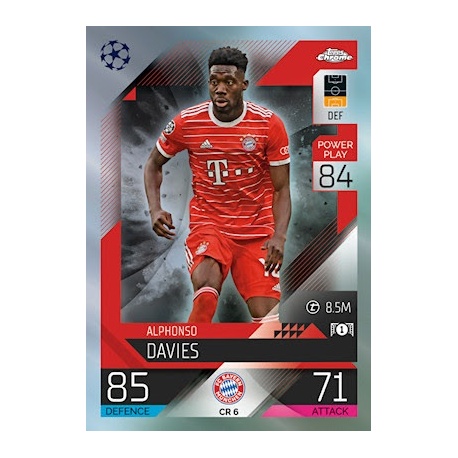Offer Soccer Cards Alphonso Davies Chrome Preview Bayern München 