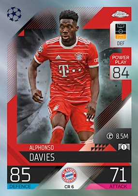 Offer Soccer Cards Alphonso Davies Chrome Preview Bayern München