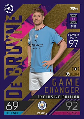 Offer Soccer Cards Kevin De Bruyne Game Changer Manchester City