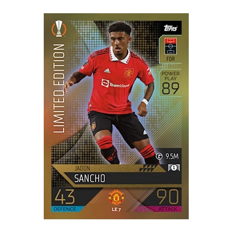 Jadon Sancho Limited Edition Manchester United LE 7