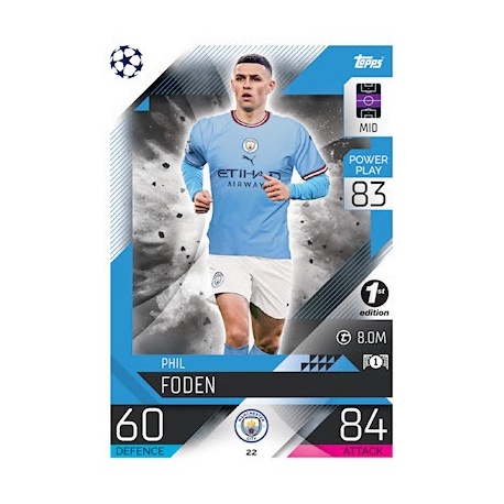 Phil Foden 1st Edition Manchester City 22