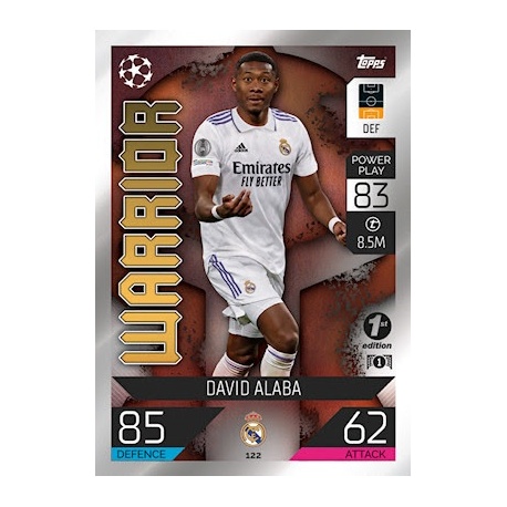 David Alaba Warrior 1st Edition Real Madrid 122