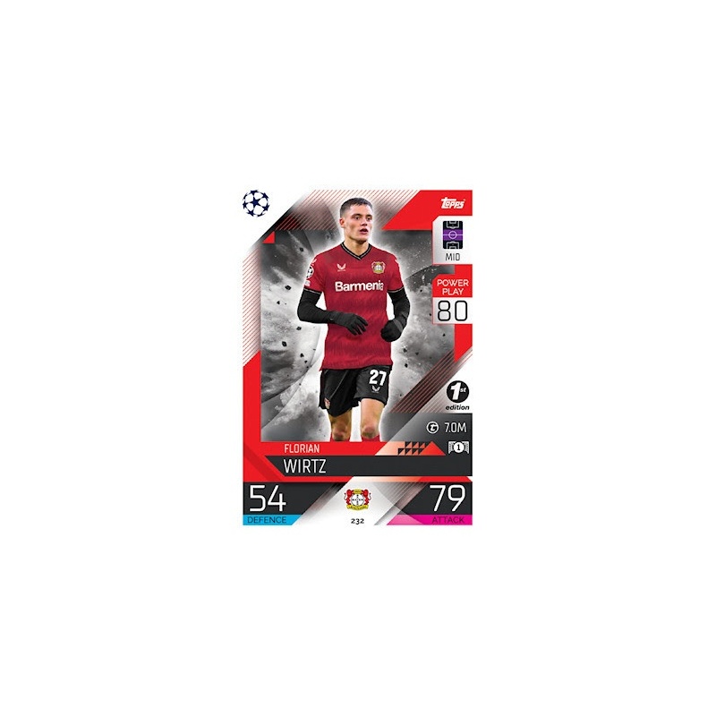 Offer Soccer Cards Florian Wirtz 1st Edition Bayer 04 Leverkusen