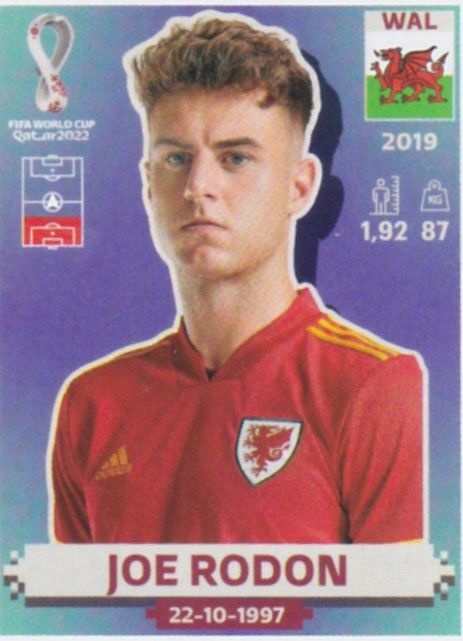 378 Joe Rodon Rennes Panini Foot 2023 football sticker Wales