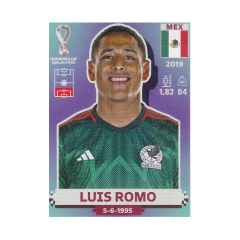 Comprar Online Luis Romo Mexico Panini Cromos Mundial 2022