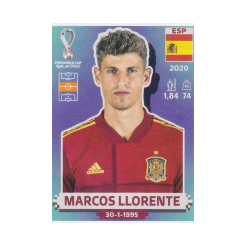 Comprar Cromo Marcos Llorente Spain Panini Liga Este 22 23