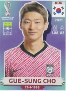 Sale Sticker Gue-sung Cho South Korea Panini Fifa Stickers 2022