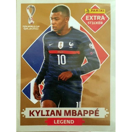 Buy Online Extra Sticker Kylian Mbappé Bronze Legend Panini Qatar 2022  Extra Stickers
